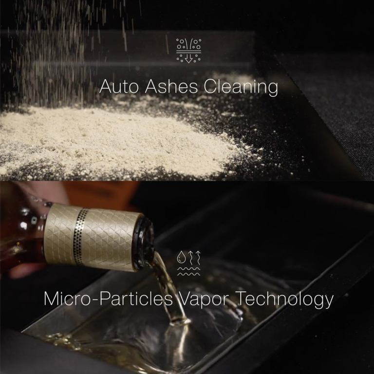 asmoke as350 portable wood pellet grill cyder black Ash cleaning and vapour technology demonstration