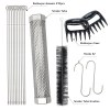 BBQ accessory set with skewers and smoke tube