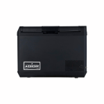 asmoke premium mini fridge | 47l compact refrigerator with roll bond evaporator & internal light for camping, rv & bbq Black ASMOKE portable fridge freezer unit