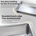 stainless steel enclosed cat litter box top exit pet toilet box w/ litter scoop Stainless steel pet litter tray with rounded edges