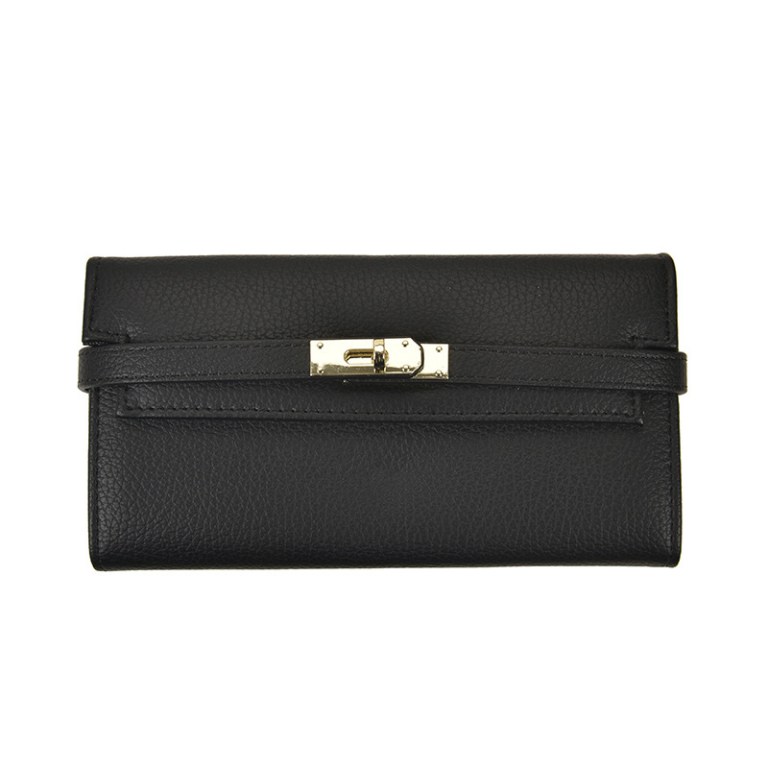 v888 elosung27151 202504281545 00.jpg Black leather wallet with gold clasp
