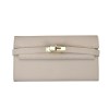 v888 elosung27152 202504281545 00.jpg Beige leather clutch wallet with gold clasp