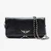 v888 elosung29125 202505231311 00.jpg Black leather clutch with silver chain strap
