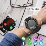 Smartwatch receiving call notification from smartphone via Bluetooth