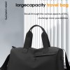 Black large-capacity business travel bag with handles