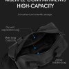 large capacity travel duffel bag with shoe compartment & wet pocket multi purpose gym & weekend bag(black) Black duffel bag with multiple storage compartments