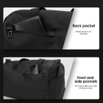 large capacity travel duffel bag with shoe compartment & wet pocket multi purpose gym & weekend bag(pink) Black duffel bag with multiple storage pockets