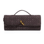 v888 elosung41394 202512091005 00.jpg Woven brown leather clutch with gold clasp