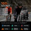 rugged outdoor smart watch for men 1100mah extra long battery with led flashlight & compass 2.01 hd screen bluetooth calling ip68 waterproof fitness tracker black" Smartwatch fitness tracking with cyclists riding outdoors