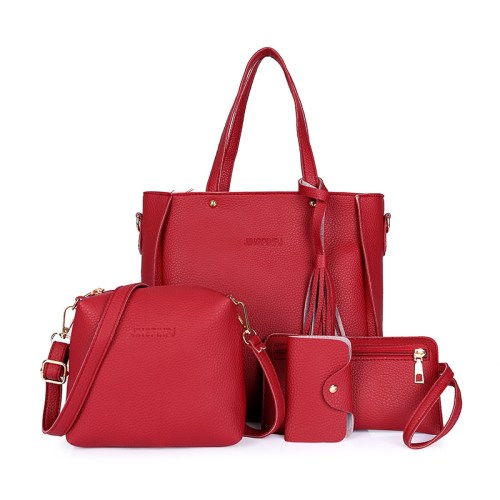v888 elosung43326 202601221820 00.jpg Red leather handbag set with matching accessories
