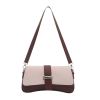 v888 elosung51240 00.jpg Two-tone beige and brown shoulder handbag