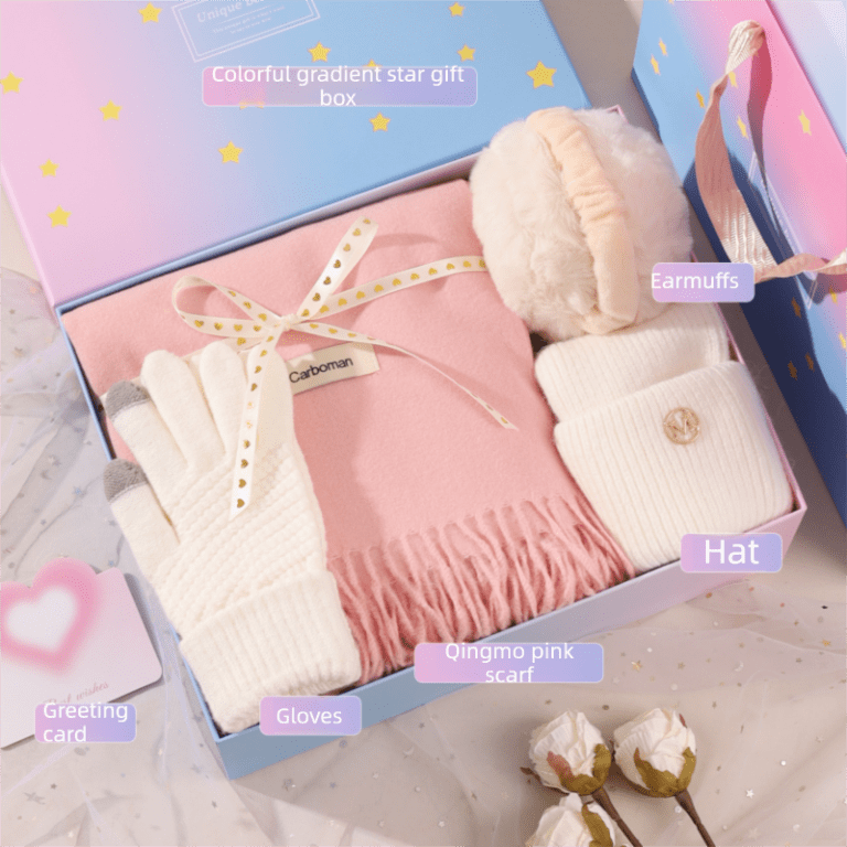 v888 elosung53152 00.png Pastel gift box with scarf, gloves, hat and earmuffs