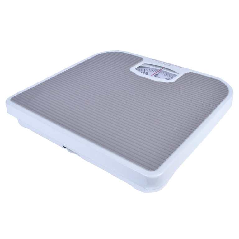 Analog bathroom scale with dial display