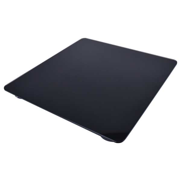 clevinger digital glass bathroom scale max capacity 180kg Slim black digital bathroom scale on white background
