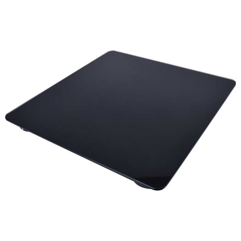 clevinger digital glass bathroom scale max capacity 180kg Slim black digital bathroom scale on white background