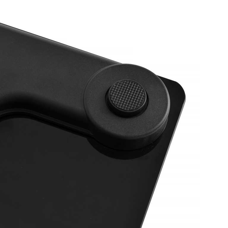 clevinger digital glass bathroom scale max capacity 180kg Close-up of black appliance rubber foot