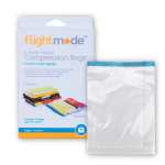 Flightmode travel compression bags with clear zip bag