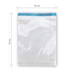 Large clear resealable plastic bag 50 by 70 cm