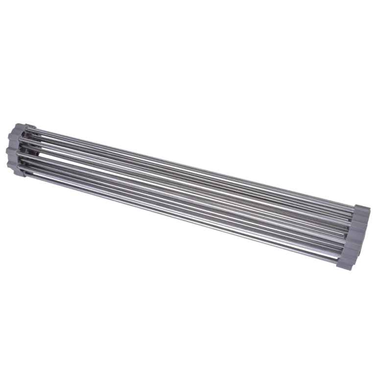 silver over sink draining rack with anti slip grips Stainless steel tube bundle heat exchanger element