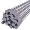 Octagonal steel roller shutter tube with plastic end
