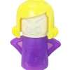 3 pcs mad mama microwave cleaner – bpa free steam cleaning (assorted colors) Angry cartoon girl toy with yellow hair