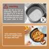 100 pcs 16cm round disposable unbleached silicone paper dish air fryer liner Air fryer paper liner preheating safety warning
