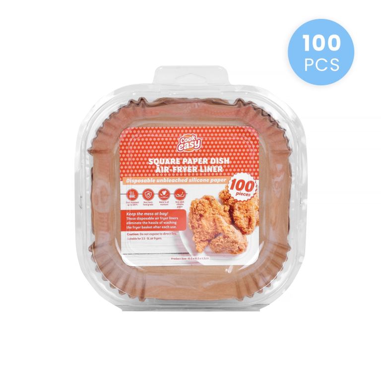 100-pack square air fryer paper liners