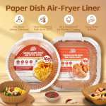 Round and square paper air fryer liners