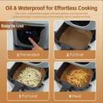 Air fryer liner steps for easy cooking
