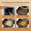 100 pcs 20cm square disposable unbleached silicone paper dish air fryer liner Air fryer paper liner cooking instructions