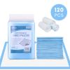 Disposable bed pads pack with stacked liners