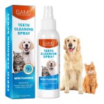 2 pcs pet oral breath freshener spray 120ml each Pet teeth cleaning spray with dog and cat