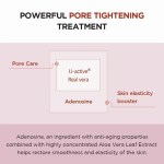 Powerful pore tightening skincare treatment infographic