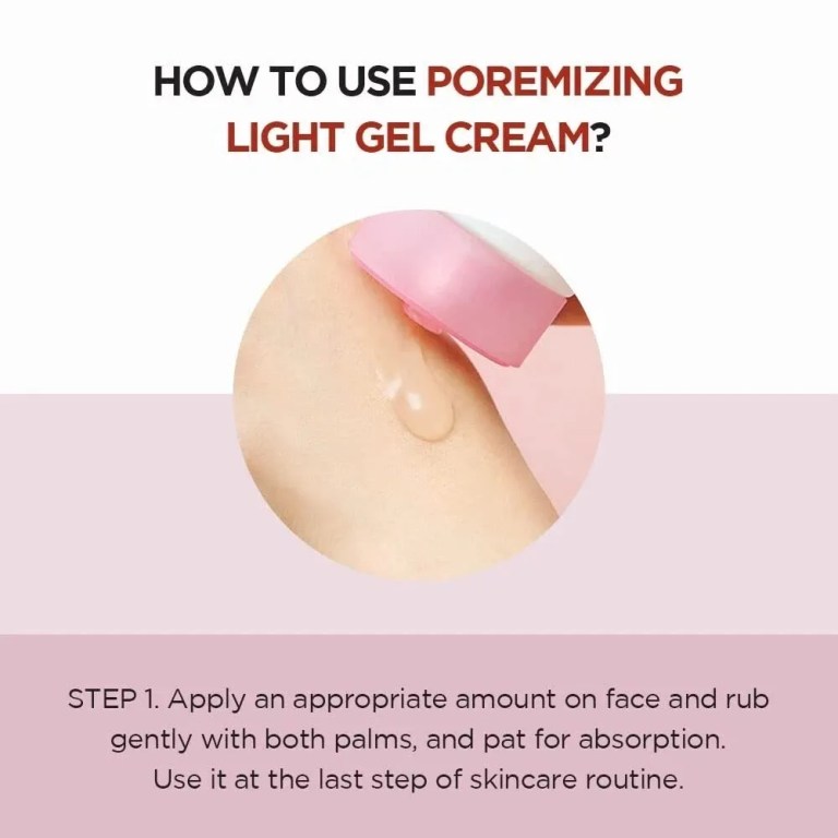 Gel cream droplet on fingertip close-up