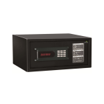 Black electronic safe with digital keypad lock