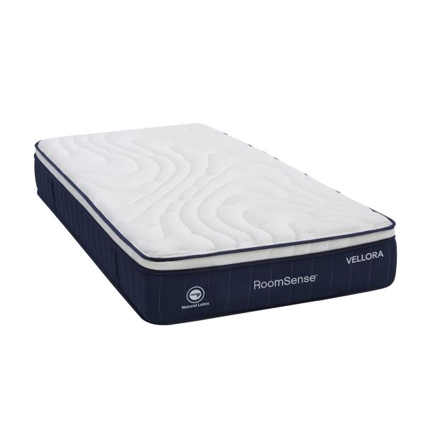 roomsense king mattress , 30cm medium firm hybrid mattress with latex lumbar support for back pain relief , pocket spring mattress king size in a box Vellora RoomSense natural latex mattress with quilted top