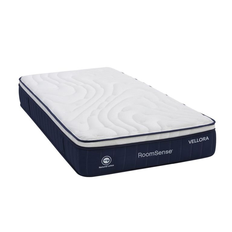Vellora RoomSense natural latex mattress with quilted top