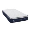 roomsense king single mattress , 30cm medium firm hybrid mattress with latex lumbar support for back pain relief , pocket spring mattress king single size in a box White quilted mattress with blue sides