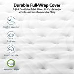 Breathable mattress cover with supportive quilted design