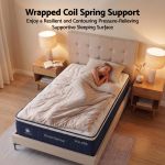 Woman sleeping on wrapped coil spring mattress