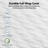 Breathable full-wrap mattress cover with textured fabric