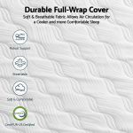 Breathable full-wrap mattress cover with textured fabric