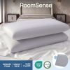 RoomSense memory foam pillow on modern bed