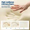 Hand pressing high resilience memory foam surface