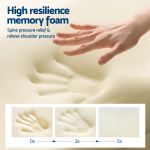 roomsense cooling memory foam pillows for sleeping, anti clumping solid core bed pillows for hot sleepers, supportive side sleeper pillow, washable cover queen size 1 pack, 70x40x10cm Hand pressing high resilience memory foam surface