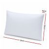 roomsense cooling memory foam pillow pillows 1 pack, anti flattening bed pillows for hot sleepers, adjustable shredded gel side sleeper pillow for neck support, washable cover, 72x50x15cm White pillow with dimensions labelled 72x50x15cm