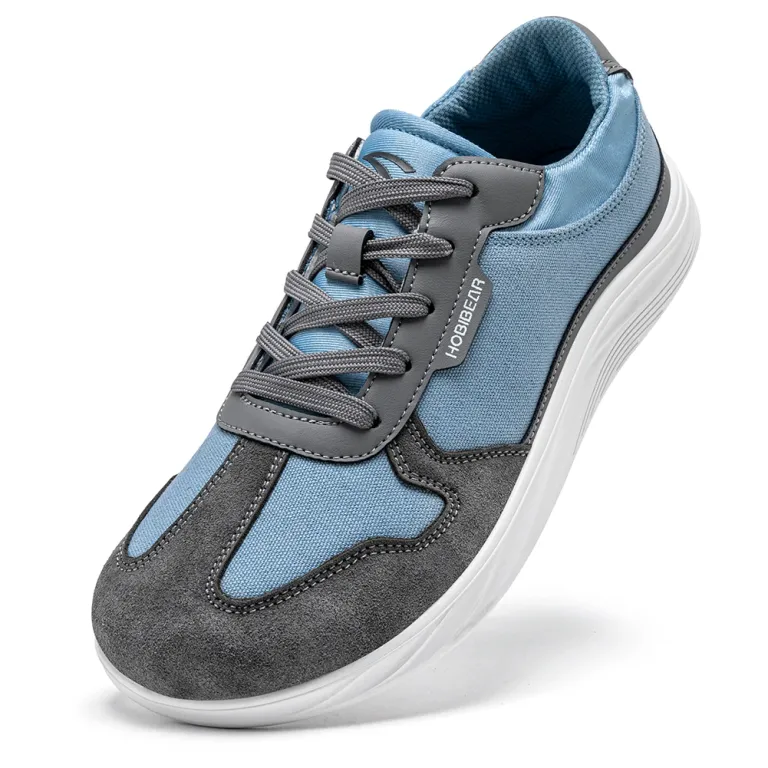 hobibear men women wide toe box shoes | minimalist artificial leather canvas sneakers lightweight casual lace up walking shoe HOBIBEAR Men Women Wide Toe Box Shoes | Minimalist Artificial leather Canvas Sneakers Lightweight Casual Lace Up Walking Shoe