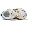 HOBIBEAR Kids Wide Toe Box Velcro Toddler Groove Sneakers 4