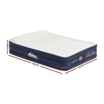 weisshorn air mattress double inflatable bed 46cm air bed weisshorn air mattress double inflatable bed 46cm air bed