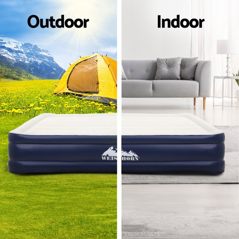 weisshorn air mattress double inflatable bed 46cm air bed weisshorn air mattress double inflatable bed 46cm air bed